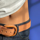 Handmade leather belt
