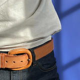 Handmade leather belt